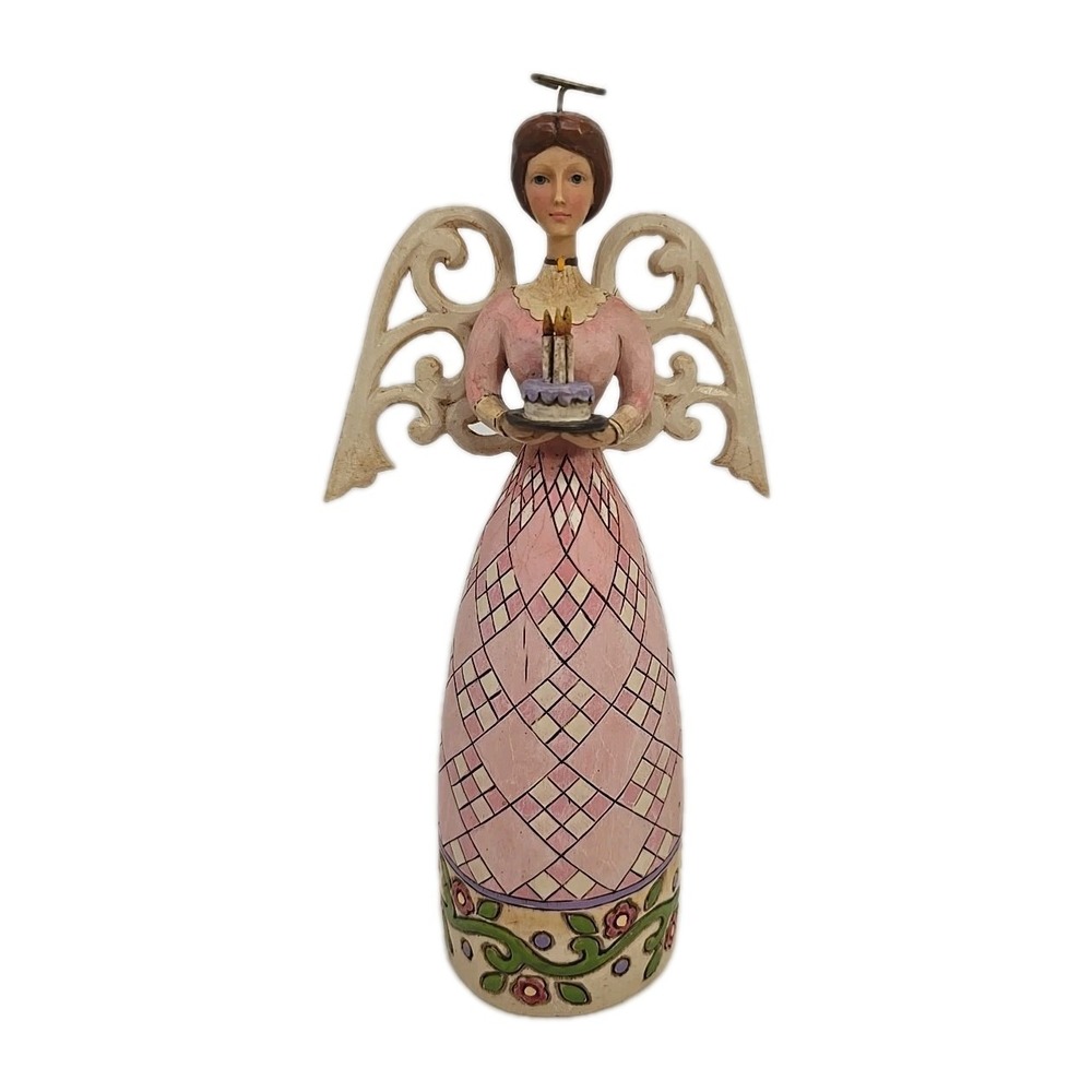 Jim Shore Heartwood Creek 2009 Birthday Angel‎ Figurine  4014033 JS8